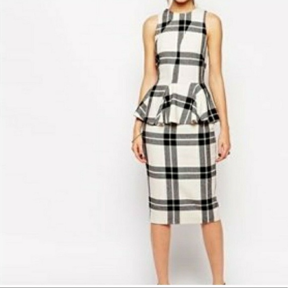 asos tartan dress